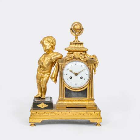 Leclere. Empire Figuren-Pendule 'Allégorie de la science'. - Foto 1