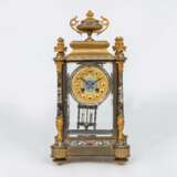 S. Marti & Cie gegr. 1867. Napoleon III Cloisonné Kamin-Pendule. - photo 1