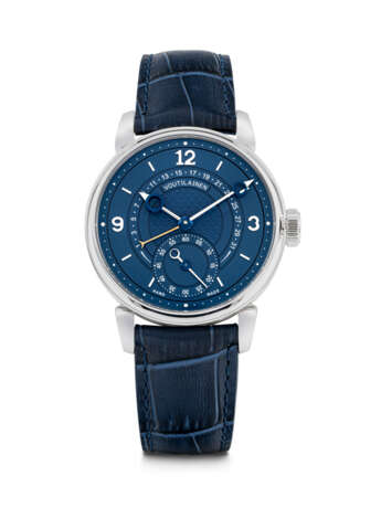 VOUTILAINEN. A VERY RARE PLATINUM LIMITED EDITION WRISTWATCH WITH RETROGRADE DATE - photo 1
