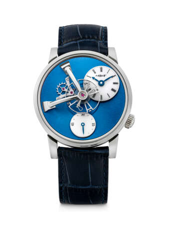 MB&F. A STAINLESS STEEL SEMI-SKELETONISED WRISTWATCH WITH POWER RESERVE - photo 1