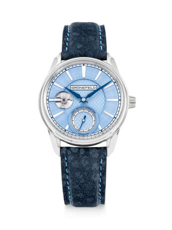 GR&#214;NEFELD. A POSSIBLY UNIQUE STAINLESS STEEL WRISTWATCH WITH 8 SECOND CONSTANT FORCE MECHANISM - photo 1