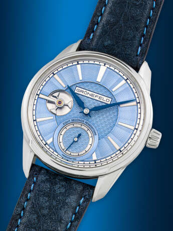GR&#214;NEFELD. A POSSIBLY UNIQUE STAINLESS STEEL WRISTWATCH WITH 8 SECOND CONSTANT FORCE MECHANISM - photo 2