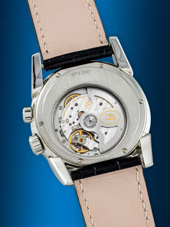 PARMIGIANI FLEURIER. A STAINLESS STEEL AUTOMATIC SEMI-SKELETONISED WRISTWATCH WITH DUAL TIME, DUAL DAY/NIGHT INDICATIONS AND DATE - photo 3