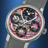 MB&F. A VERY RARE ZIRCONIUM SEMI-SKELETONISED LIMITED EDITION PERPETUAL CALENDAR WRISTWATCH WITH POWER RESERVE - photo 2
