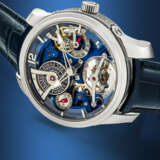 GREUBEL FORSEY. A VERY RARE AND EXCEPTIONAL SEMI-SKELETONISED LIMITED EDITION TITANIUM WRISTWATCH WITH INCLINED DOUBLE TOURBILLON AND FIVE-DAY POWER RESERVE - photo 2