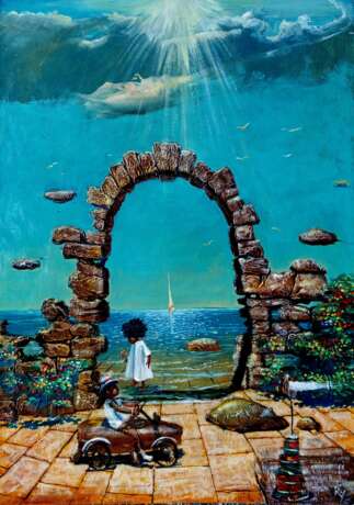 The Mystery of the Abandoned Arch. Oil on canvas Surrealism Romanticism Ukraine 2025 - photo 1