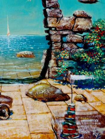 The Mystery of the Abandoned Arch. Oil on canvas Surrealism Romanticism Ukraine 2025 - photo 3