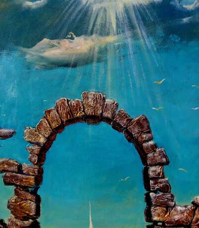 The Mystery of the Abandoned Arch. Oil on canvas Surrealism Romanticism Ukraine 2025 - photo 4