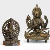 Bronze des Bhairava und der Prajnaparamita - photo 1