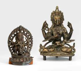 Bronze des Bhairava und der Prajnaparamita