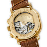 DANIEL ROTH. A RARE 18K GOLD LIMITED EDITION AUTOMATIC PERPETUAL CALENDAR WRISTWATCH WITH LEAP YEAR INDICATION, MOON PHASES AND BREGUET NUMERALS - Foto 3