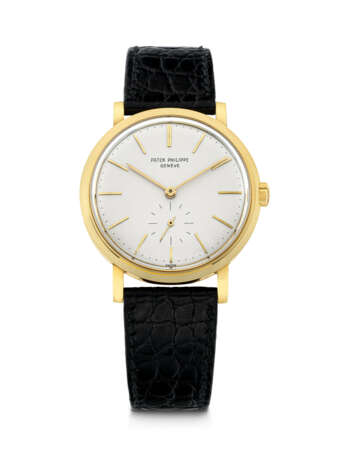 PATEK PHILIPPE. AN 18K GOLD AUTOMATIC WRISTWATCH - photo 1