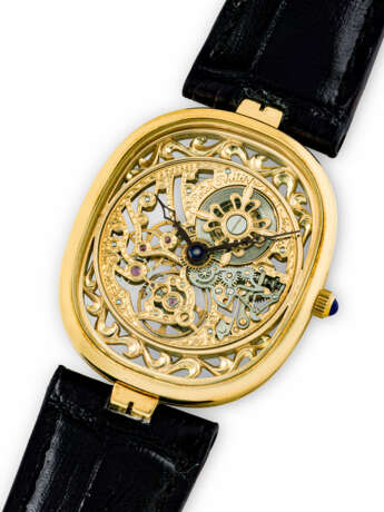 PATEK PHILIPPE. AN 18K GOLD SKELETONISED WRISTWATCH - photo 2 PATEK PHILIPPE. AN 18K GOLD SKELETONISED WRISTWATCH - photo 2