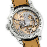 F.P. JOURNE. A MAGNIFICIENT AND VERY RARE STAINLESS STEEL GRANDE AND PETITE SONNERIE MINUTE REPEATING WRISTWATCH WITH FUNCTION SELECTOR, POWER RESERVE AND BRACELET - фото 5