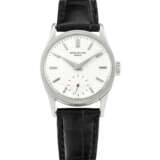 PATEK PHILIPPE. A VERY RARE 18K WHITE GOLD WRISTWATCH - photo 1