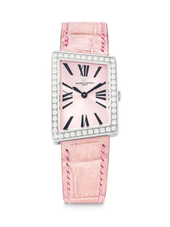 VACHERON CONSTANTIN. A LADY`S 18K WHITE GOLD AND DIAMOND-SET ASYMMETRICAL WRISTWATCH - photo 1