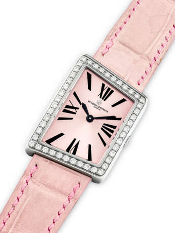 VACHERON CONSTANTIN. A LADY`S 18K WHITE GOLD AND DIAMOND-SET ASYMMETRICAL WRISTWATCH - photo 2