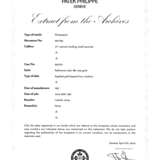 PATEK PHILIPPE. A RARE 18K PINK GOLD WRISTWATCH WITH SCROLL LUGS - Foto 8