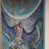 АТЛАНТ Canvas on the subframe Oil painting сюрриализм Ukraine 2024 - photo 2