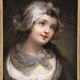 Jeanne-Philiberte Ledoux (1767-1840) attributed. Portrait of a Young Girl with a Bonnet circa 1800 Canvas oil Empire - Consulate 18th century - photo 2