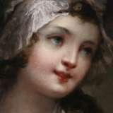 Jeanne-Philiberte Ledoux (1767-1840) attributed. Portrait of a Young Girl with a Bonnet circa 1800 Canvas oil Empire - Consulate 18th century - photo 4