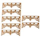 7 Cast Iron Window Bars Cast iron Napoleon III Late 19th century - photo 1