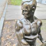 Franz IFFLAND oversized sculpture blacksmith Bronze Art Nouveau At the turn of 19th -20th century - photo 4