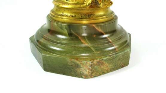 Antonin Carl&egrave;s (1851-1919) &ldquo;Youth&rdquo; Gilt Bronze Sculpture Bronze onyx Art Nouveau Late 19th century - photo 3