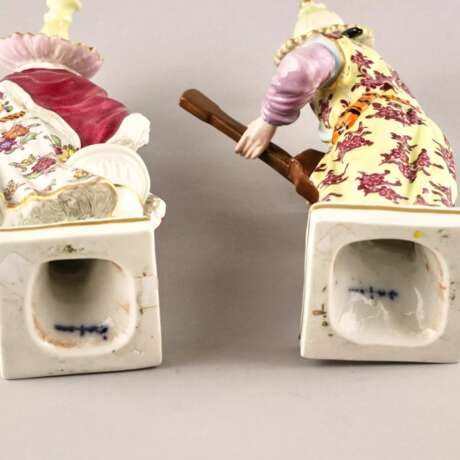 Une paire en porcelaine de Musiciens Chinois Hand Painted 19th century - Foto 6