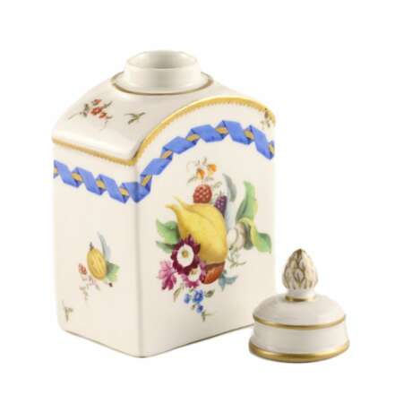 Bo&icirc;te &agrave; the. Meissen. Vergoldung 18th century - Foto 4