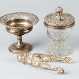 Lot of three Vienna silver objects - фото 1