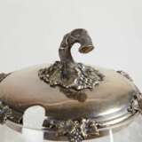 Perchonice with six glasses Glass and silver-plated metal Jugendstil At the turn of 19th -20th century - photo 3
