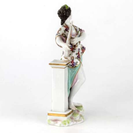 Fille avec une lyre. DRESDEN Polychrome painting 19th century - photo 2