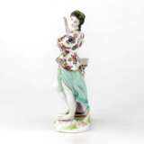 Fille avec une lyre. DRESDEN Polychrome painting 19th century - photo 4