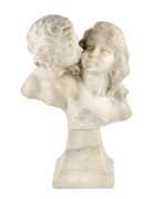 Albâtre. Amoureux de la composition en pierre. 20i&egrave;me si&egrave;cle. 