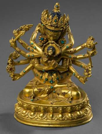 Vergoldete Bronze des GUHYASAMAJA - Foto 1