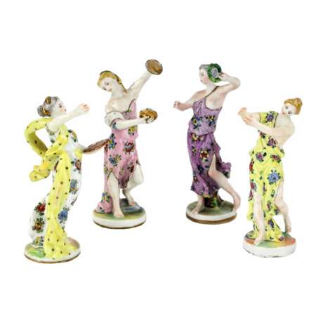 Porcelain group Allegory of Art Hand Painted 20th century - photo 1