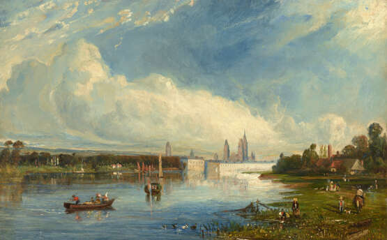 PAUL HUET (PARIS 1803-1869) - Foto 1