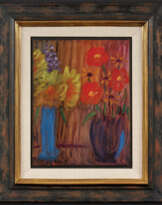Alexej Jawlensky. Großes Stillleben: Blumenstillleben mit zwei Vasen