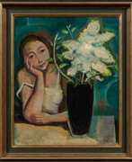 Karl Hofer. Karl Hofer. Mädchen am Tisch mit Vase