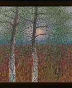 Wolfgang Mattheuer. Wolfgang Mattheuer. Abendsonne hinter zwei Birken