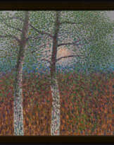Wolfgang Mattheuer. Abendsonne hinter zwei Birken