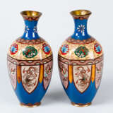 Pair of Asian Cloisone Vases - photo 1