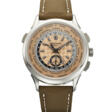 PATEK PHILLIPE, STAINLESS STEEL FLYBACK CHRONOGRAPH WORLD TIME WRISTWATCH, REF. 5935A-001 - Auction prices