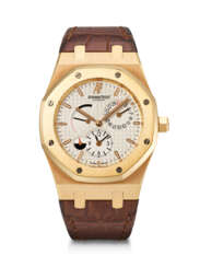 AUDEMARS PIGUET, PINK GOLD 'ROYAL OAK DUAL TIME', REF. 26120OR