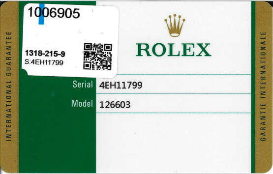ROLEX, STAINLESS STEEL AND YELLOW GOLD ‘SEA-DWELLER’, REF. 126603 - фото 6
