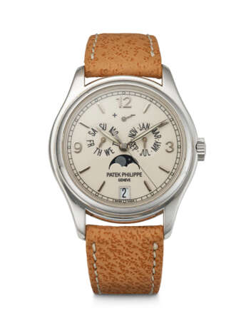 PATEK PHILIPPE, WHITE GOLD ANNUAL CALENDAR WRISTWATCH, REF. 5146G-001 - фото 1