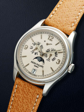 PATEK PHILIPPE, WHITE GOLD ANNUAL CALENDAR WRISTWATCH, REF. 5146G-001 - фото 2