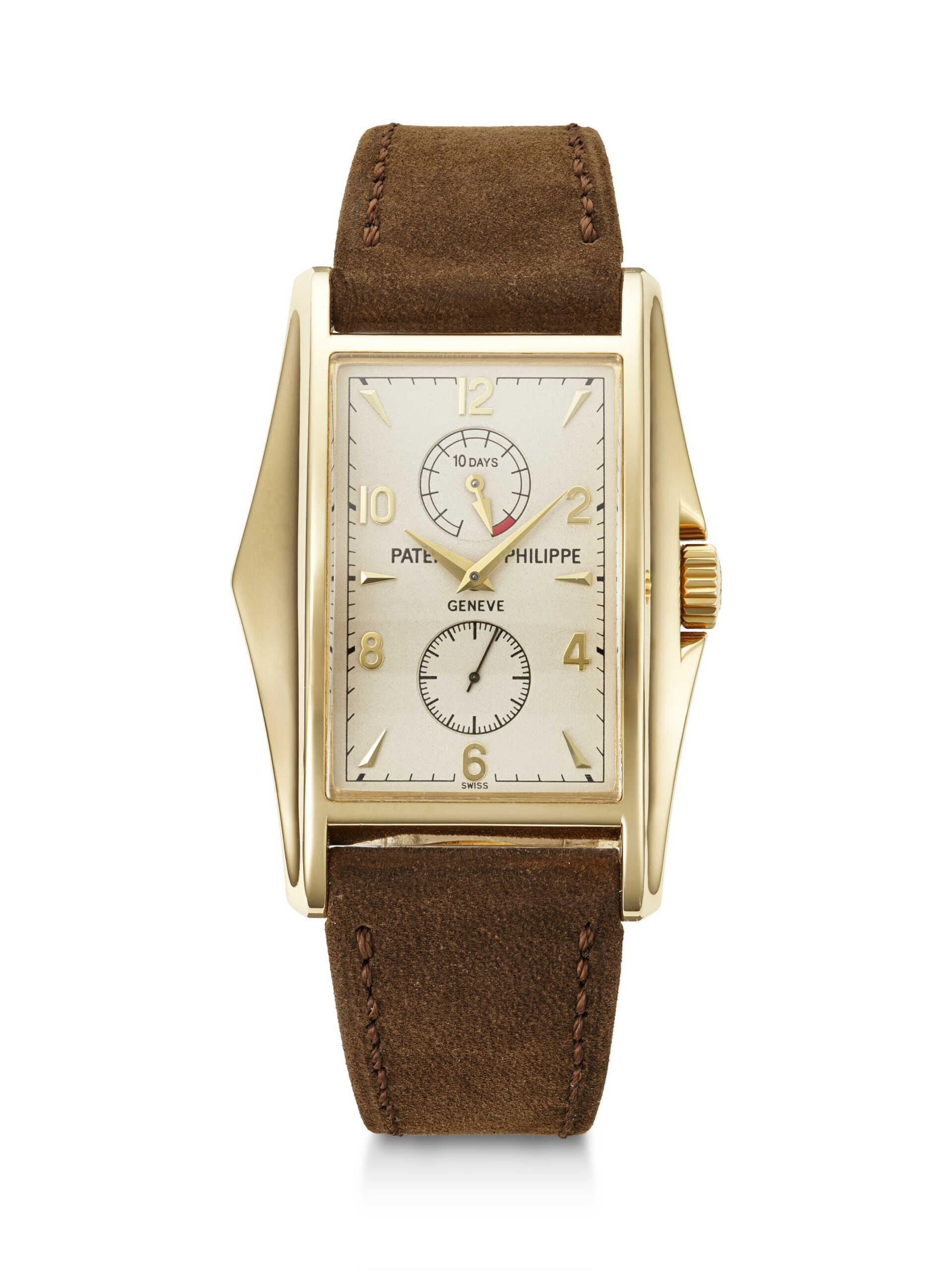 PATEK PHILIPPE, YELLOW GOLD RECTANGULAR WRISTWATCH, REF. 5100J-001 PATEK PHILIPPE, YELLOW GOLD RECTANGULAR WRISTWATCH, REF. 5100J-001