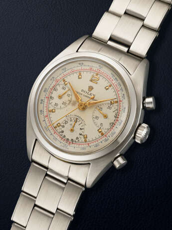 ROLEX, RARE STAINLESS STEEL 'PRE-DAYTONA', REF. 6034 - photo 2